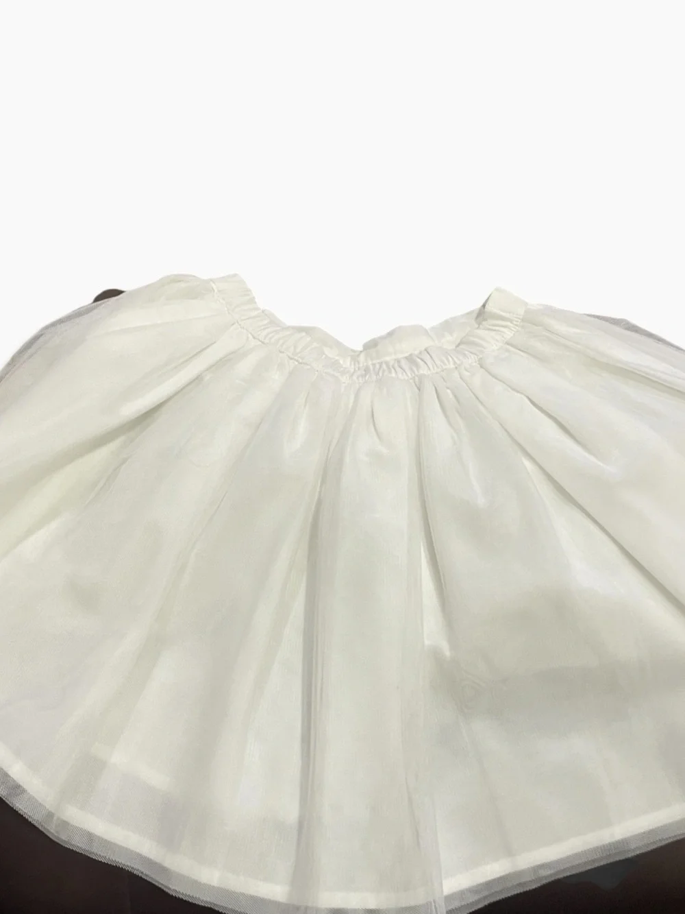 Carter’s White Tulle Skirt with Pink Floral Embroidery Size 6/6x